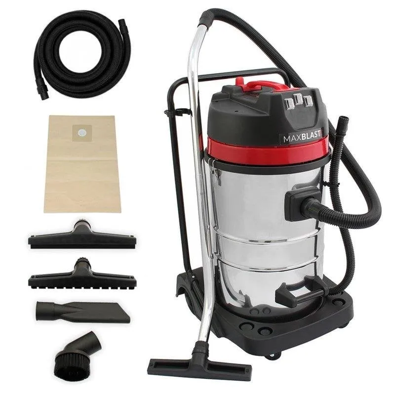 Aspirapolvere Industriale Monster MaxBlast 3000W 80L con Tubo 5m - immagine 1