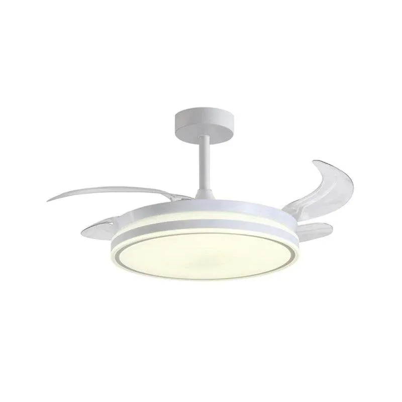 Ventilatore da Soffitto con Luce Bel Air Rodas Mini 96W 91cm 6 Velocità Pale Retrattili Telecomando - immagine 1
