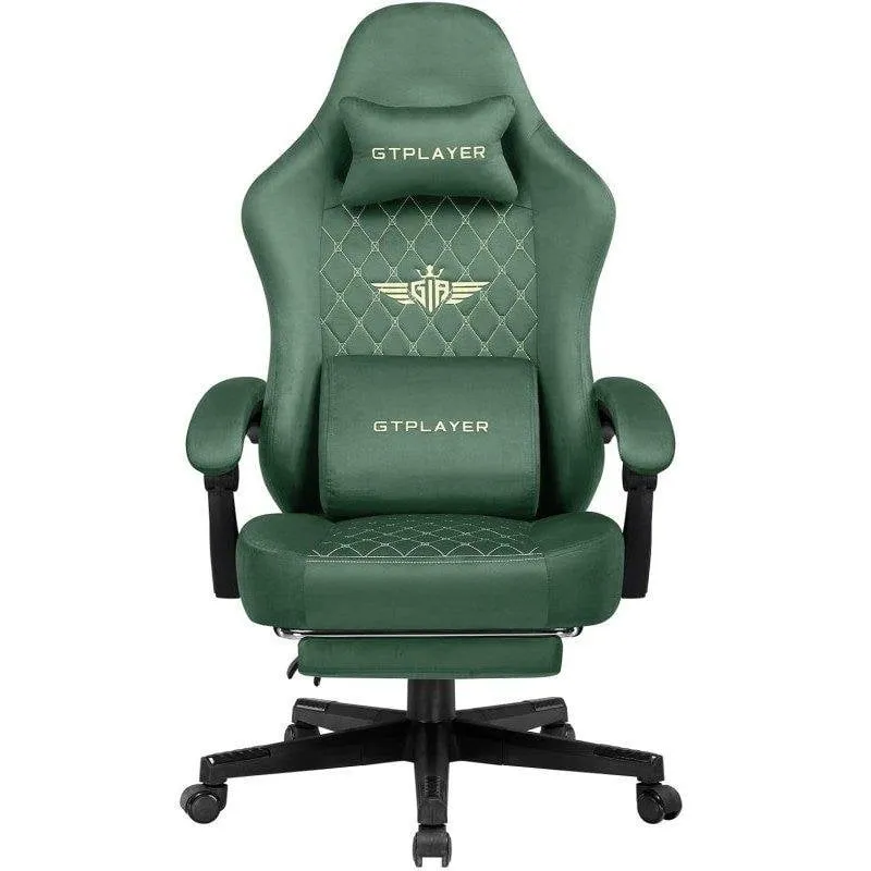 Sedia da gioco GTPLAYER Ergonomica con molle e poggiapiedi - immagine 1