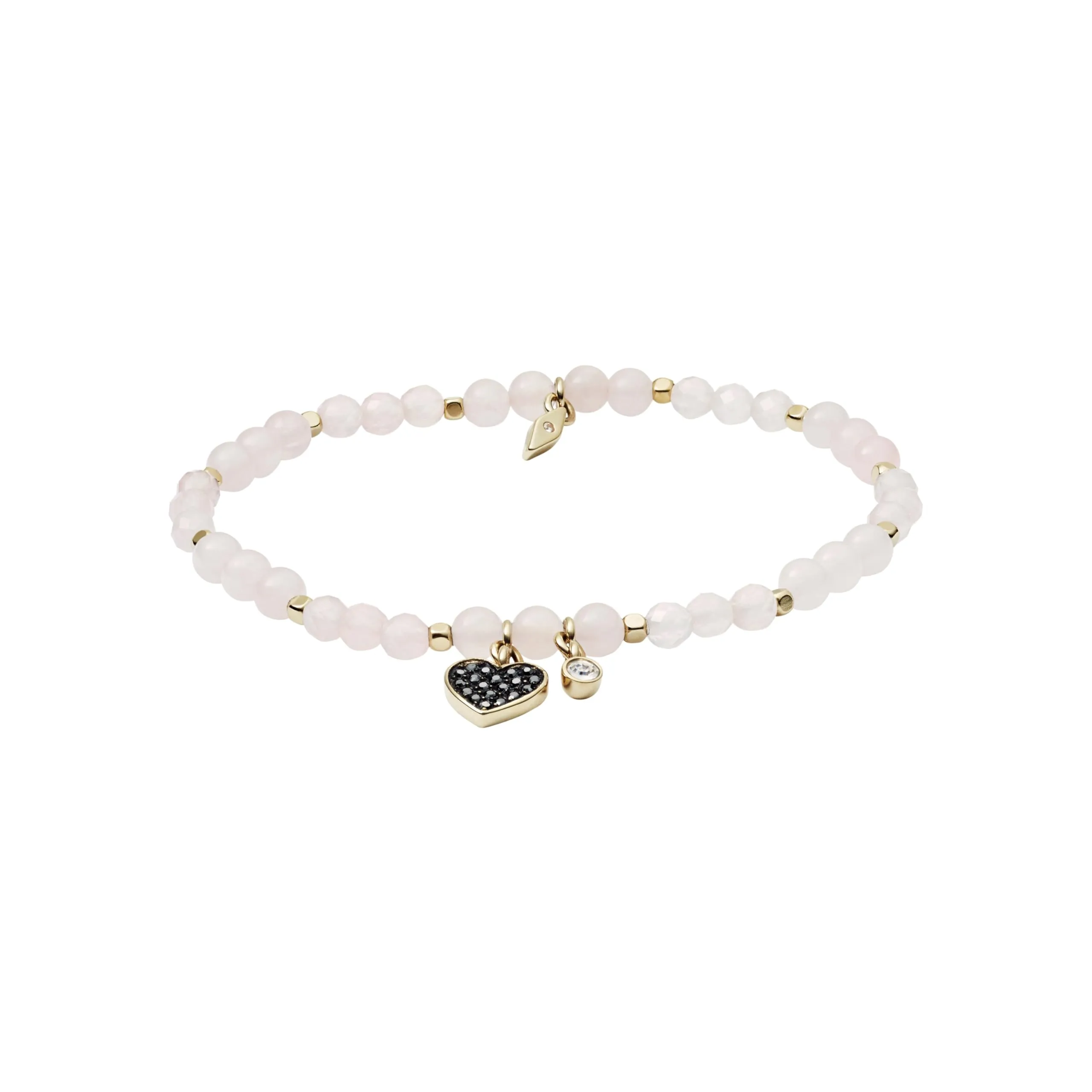 Fossil Bracciale Donna Benessere, Lunghezza Interna: 165 mm Bracciale Rosa Semi-Prezioso, JA6922710 - immagine 1