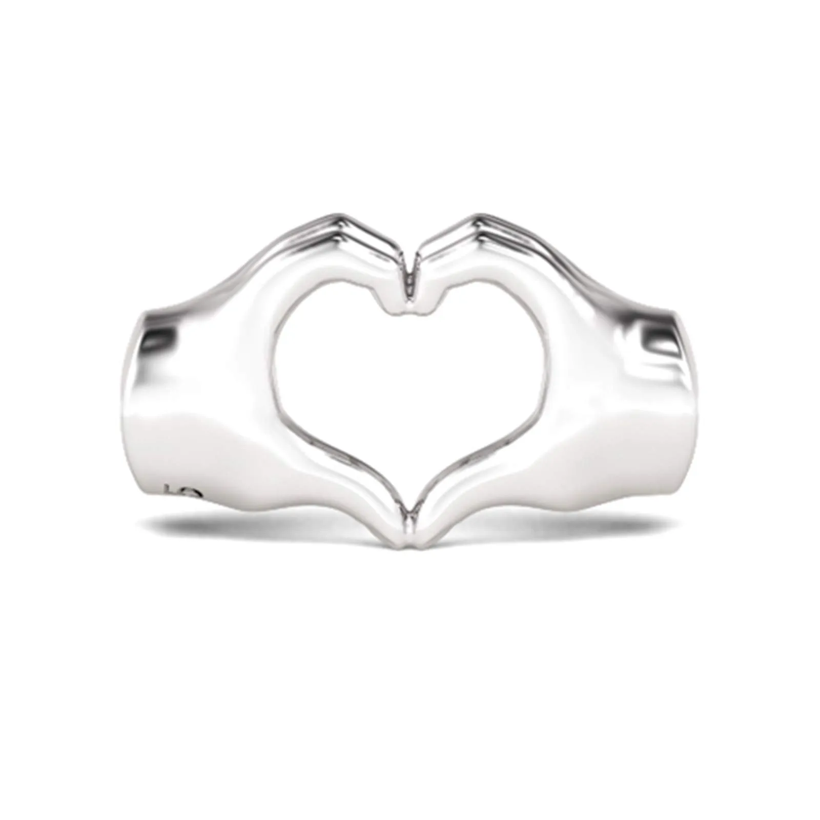 GNOCE Ciondolo a forma di dito con cuore, in argento sterling, Forever in Our Hearts - immagine 1