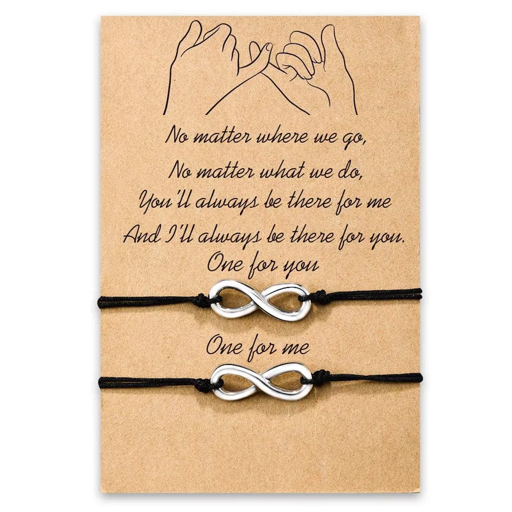 VGWON Braccialetti Amicizia Creativo, Bracciale Coppia, Regalo Sorella - immagine 1