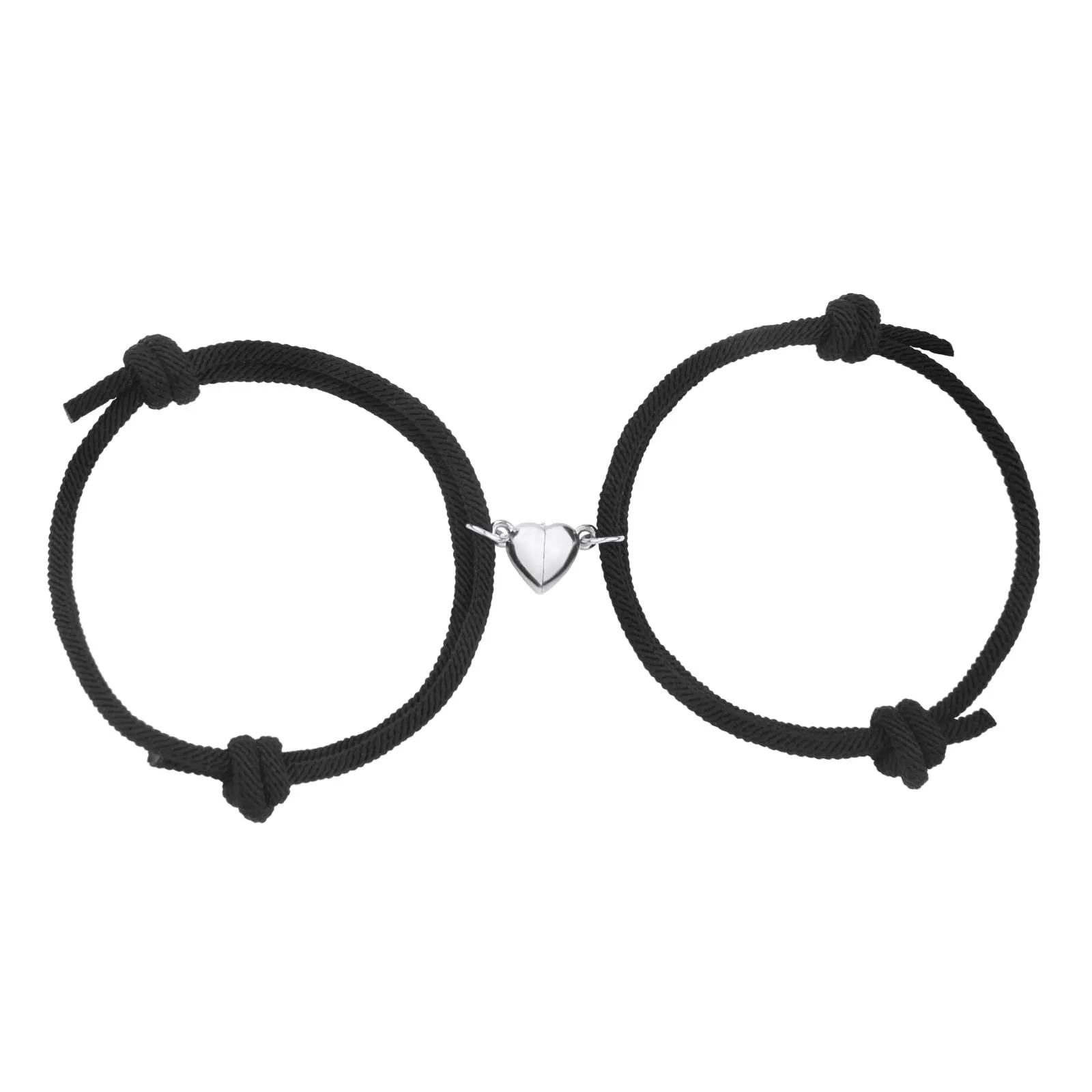 Aucuu Magnetico Braccialetti di Coppia, Regalo per Coppia, Braccialetti Coppia, Attrazione Reciproca Magnetica Braccialetti, Braccialetto Coordinato Intrecciato in Corda Fatta a Mano - immagine 7