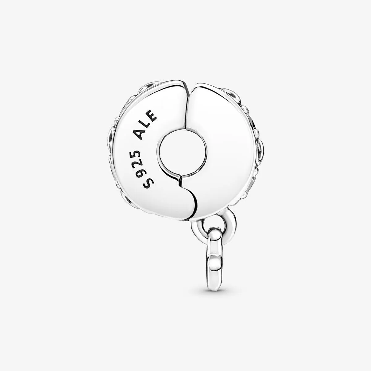 PANDORA Clip Moments con simbolo dell'infinito in argento Sterling con zirconia cubica trasparente e impugnatura in silicone - immagine 4