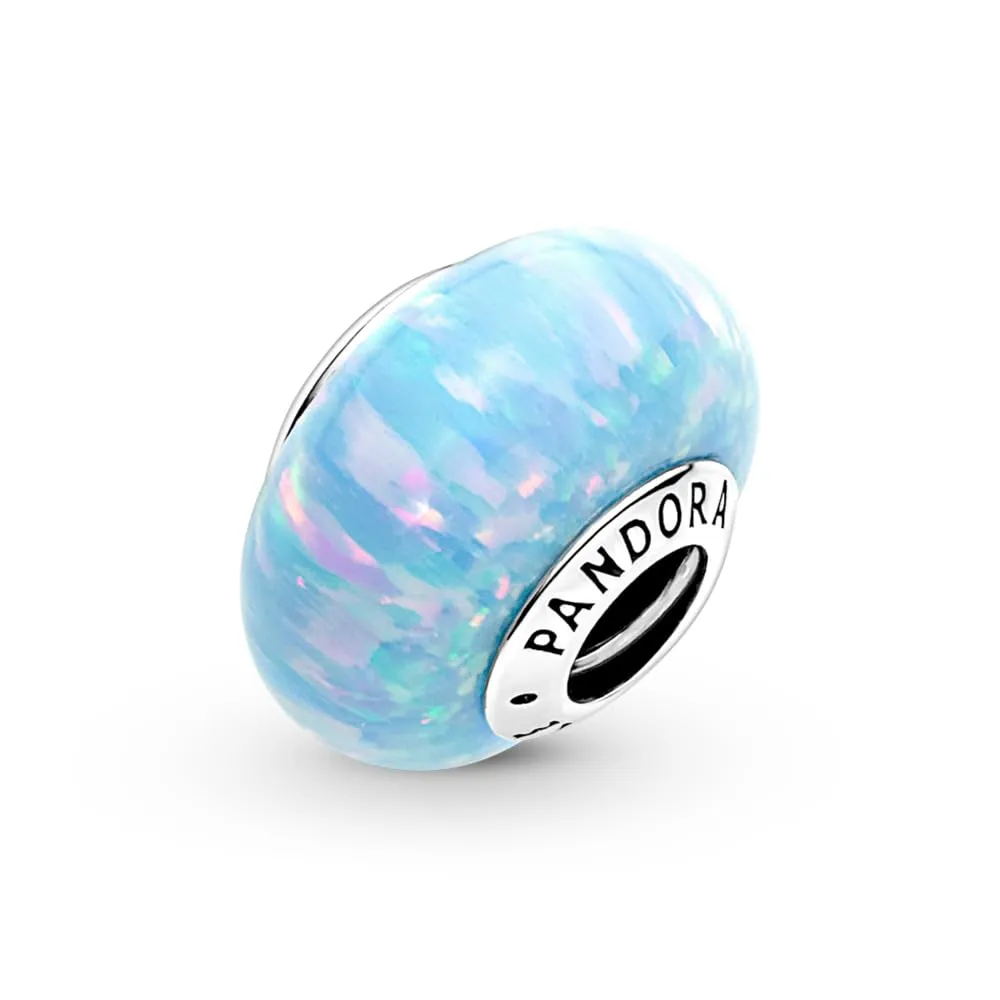 PANDORA Ciondolo Moments in argento Sterling con opale creato in laboratorio - immagine 5