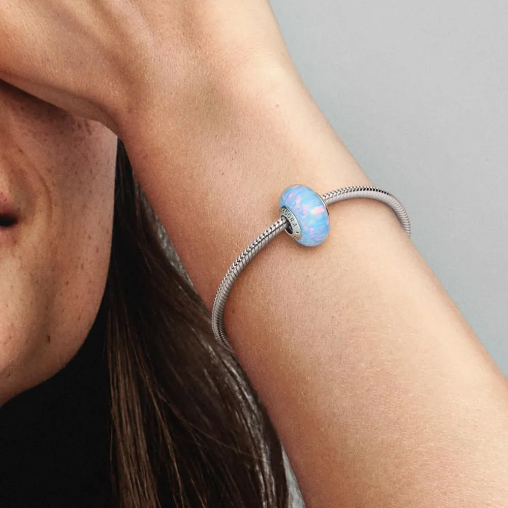 PANDORA Ciondolo Moments in argento Sterling con opale creato in laboratorio - immagine 7