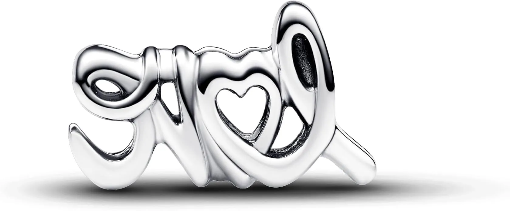 PANDORA Ciondolo Moments con scritta Love in argento Sterling - immagine 2