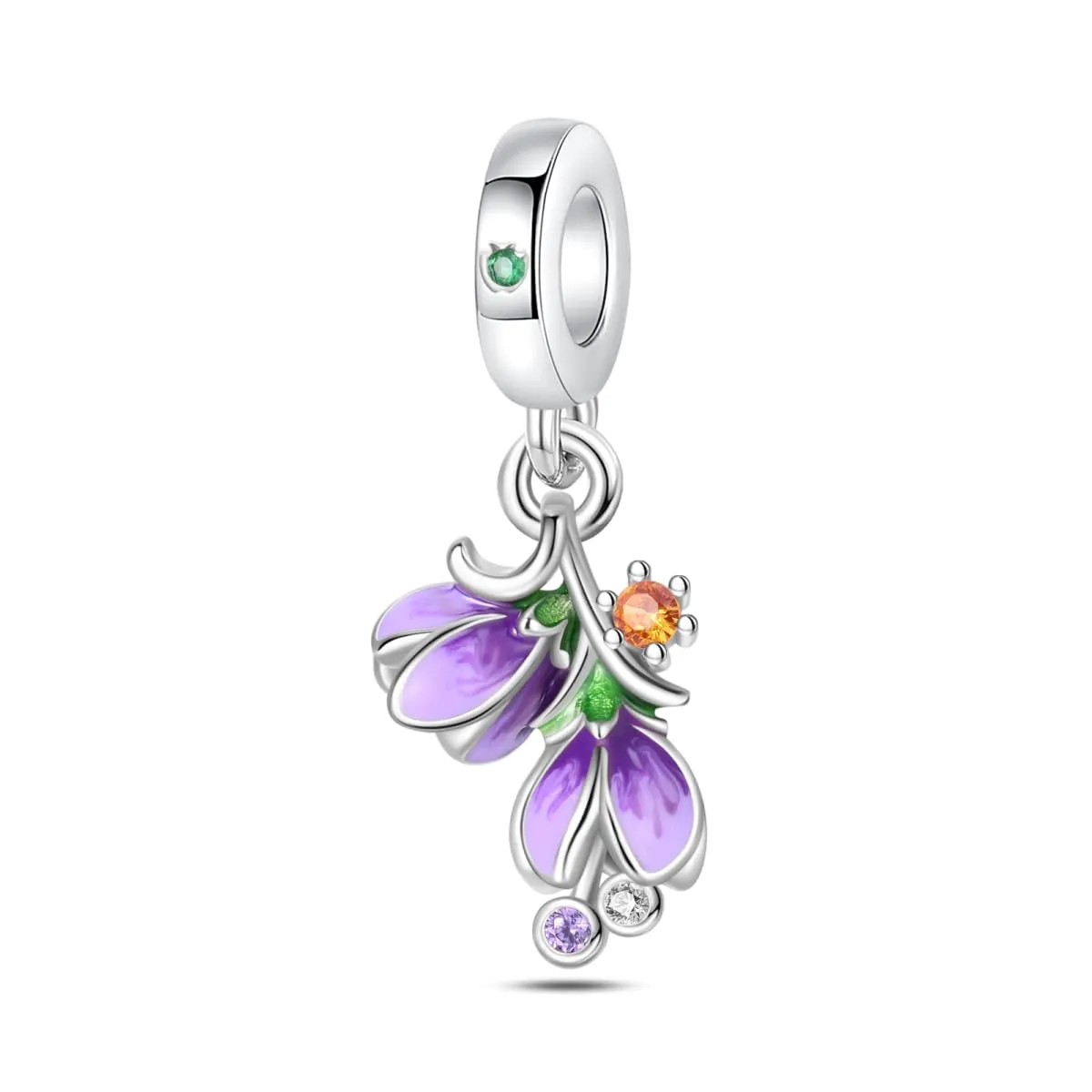 LNQOBU Ciondolo con Charm Argento Sterling 925 Fatima's Hand Dangle Charm Compatibile con Pandora e Europei Bracciale Collane da Donna(Fornito con una Perlina) - immagine 1