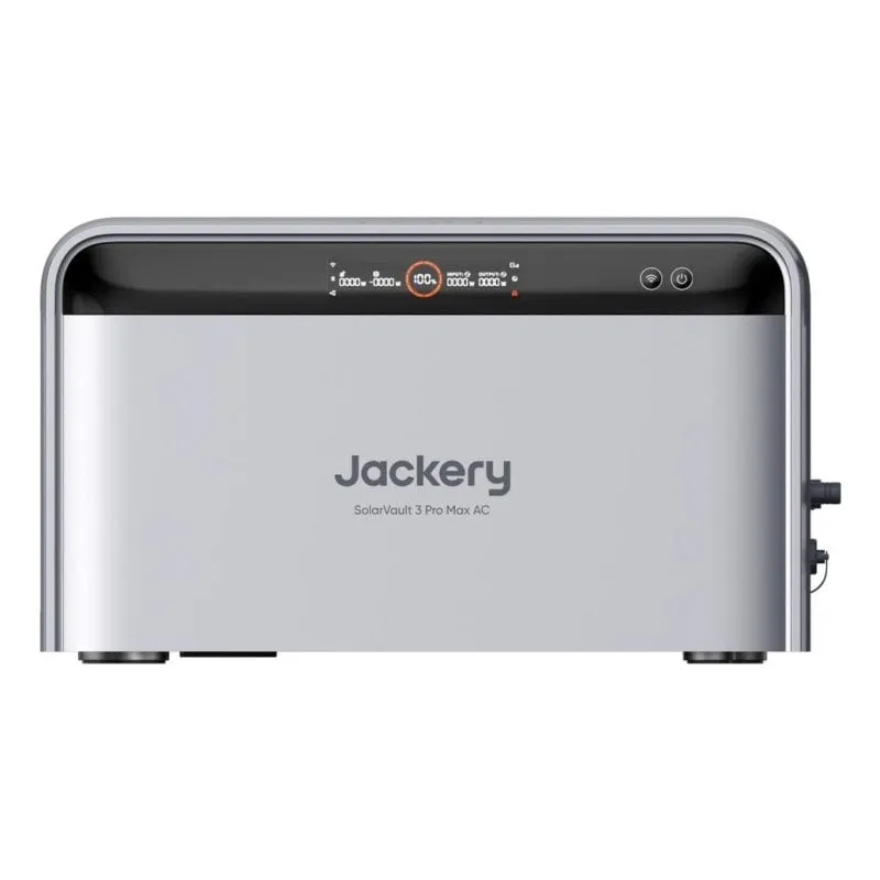 Stazione di energia Jackery SolarVault 3 Pro Max 2520Wh 1 porta AC Batteria LiFePO4 Schermo LCD Ricarica solare e AC - immagine 1