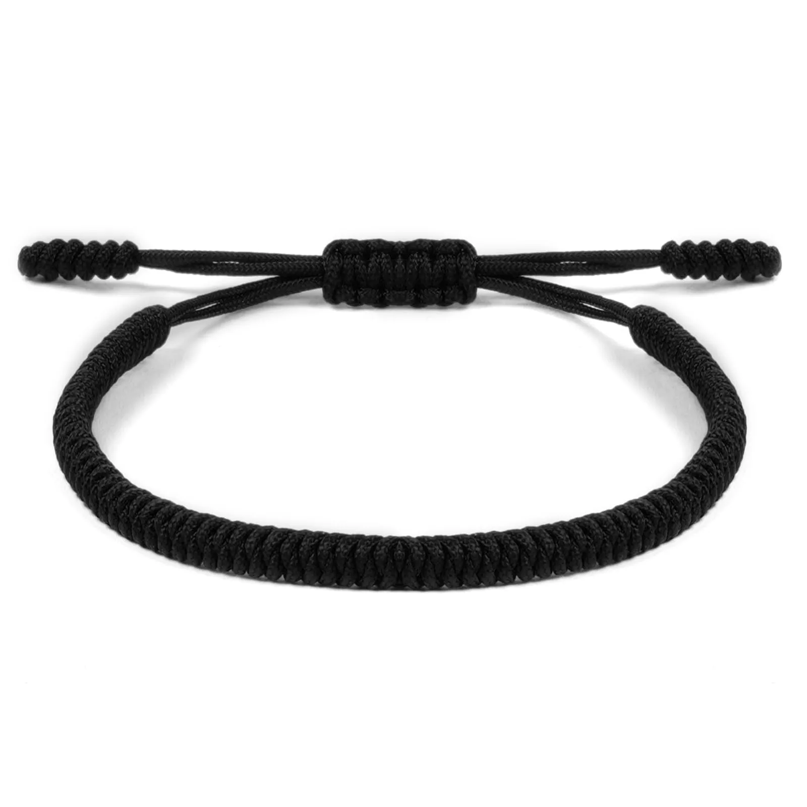 Aucuu Portafortuna Braccialetto, Braccialetti Intrecciati, Braccialetti Amicizia Intrecciati, Tibetano Amicizia Corda Bracciale, Bracciali Fatto a Mano, Bracciale Regolabile per Donne Uomo Bambini - immagine 1