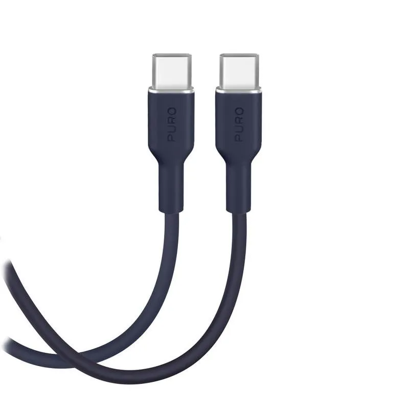 Cavo USB-C PURO 1,5 m con Power Delivery 25W blu navy - immagine 1