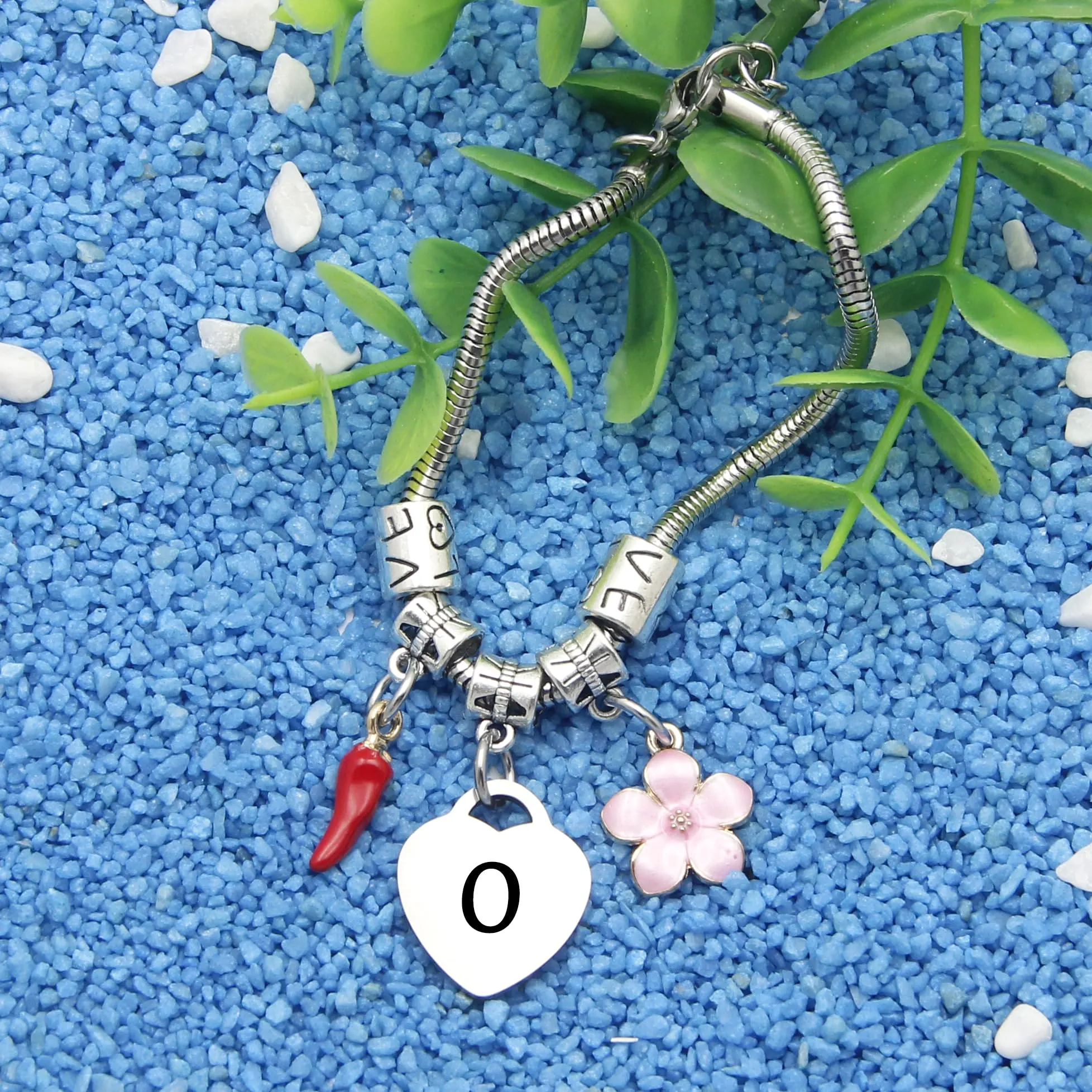 GUOYU Bracciale con Lettera Iniziale O,Bracciale Braccialetto Donna,Regalo Natale per Amica Collega Mamma Nonna Sorella, Regalo Compleanno Laurea Donna - immagine 3