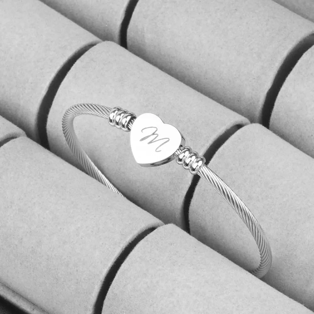 AOOSU Bracciale in Argento, Bracciale Donna, Nome Braccialetto Gioielli, per Mamma Nonna Zia Compleanno Giorno di Natale Festa Della Mamma (M) - immagine 3