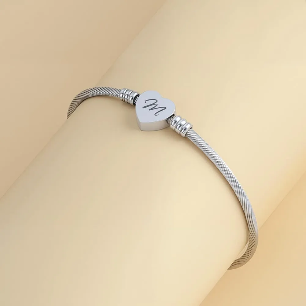 AOOSU Bracciale in Argento, Bracciale Donna, Nome Braccialetto Gioielli, per Mamma Nonna Zia Compleanno Giorno di Natale Festa Della Mamma (M) - immagine 4