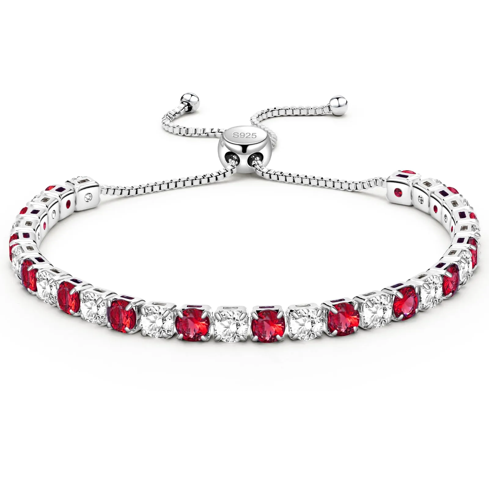 J.Fée Regali Per Lei Regalo Donna, Tennis Bracciale Donna Argento 925 Bracciale Argento 925 Bracciali Tennis Gioielli Regalo Per Lei,96 - immagine 1