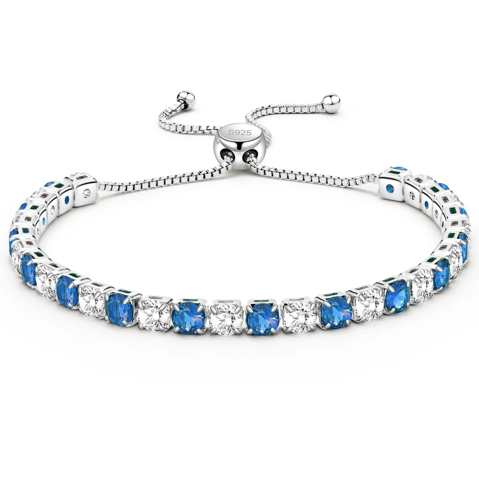 J.Fée Regali Per Lei Regalo Donna, Tennis Bracciale Donna Argento 925 Bracciale Argento 925 Bracciali Tennis Gioielli Regalo Per Lei,04 - immagine 1
