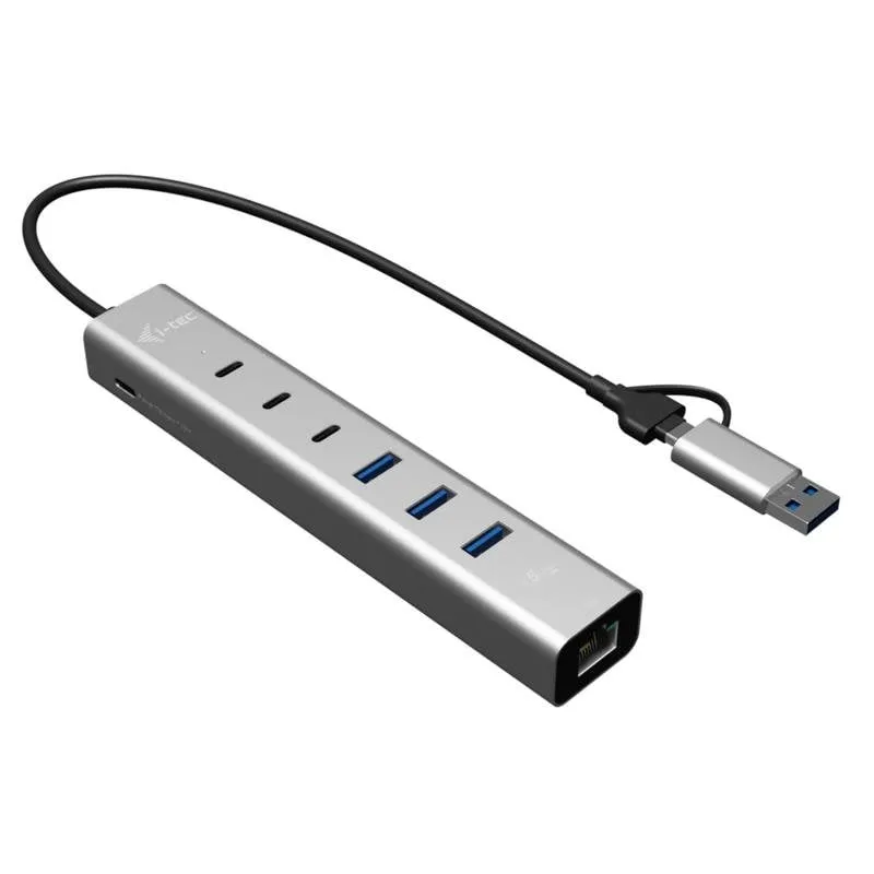 Hub i-tec 6 porte 5 Gbps USB-C/USB-A Gigabit LAN Power Delivery 85W - immagine 1