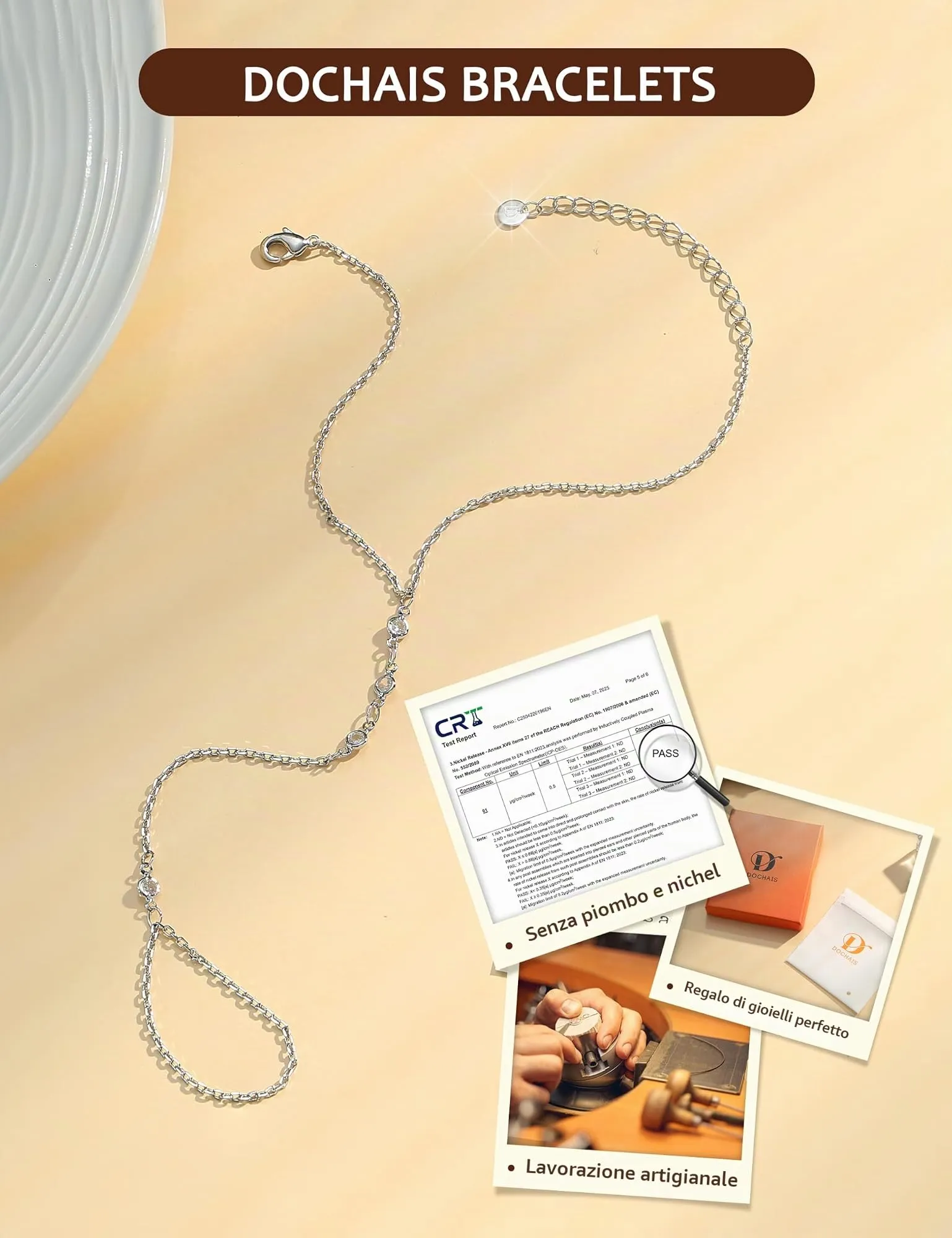 Dochais Braccialetti Donna Colore oro Colore argento, Braccialetto Mano - immagine 7