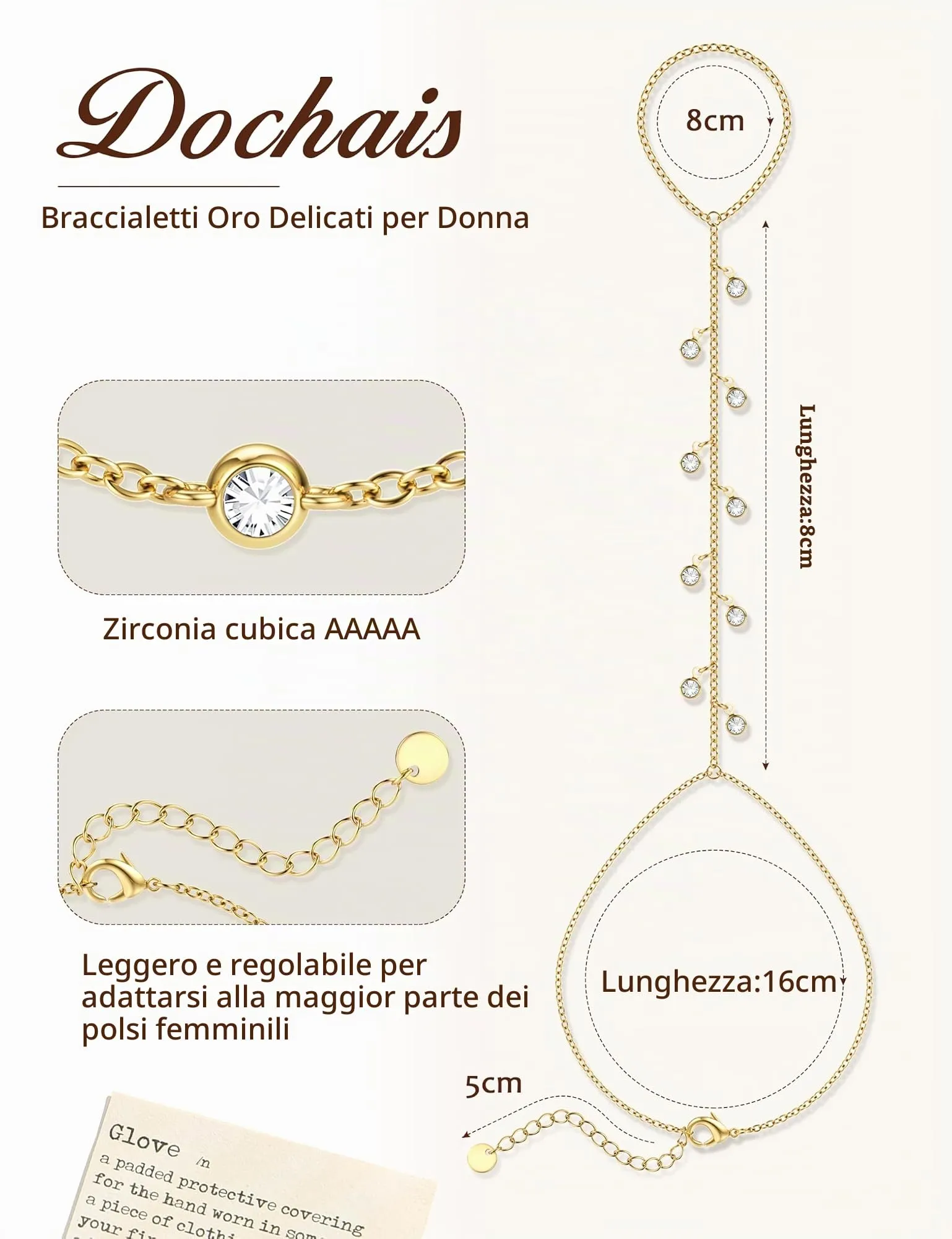Dochais Braccialetti Donna Colore oro Colore argento, Braccialetto Mano - immagine 2