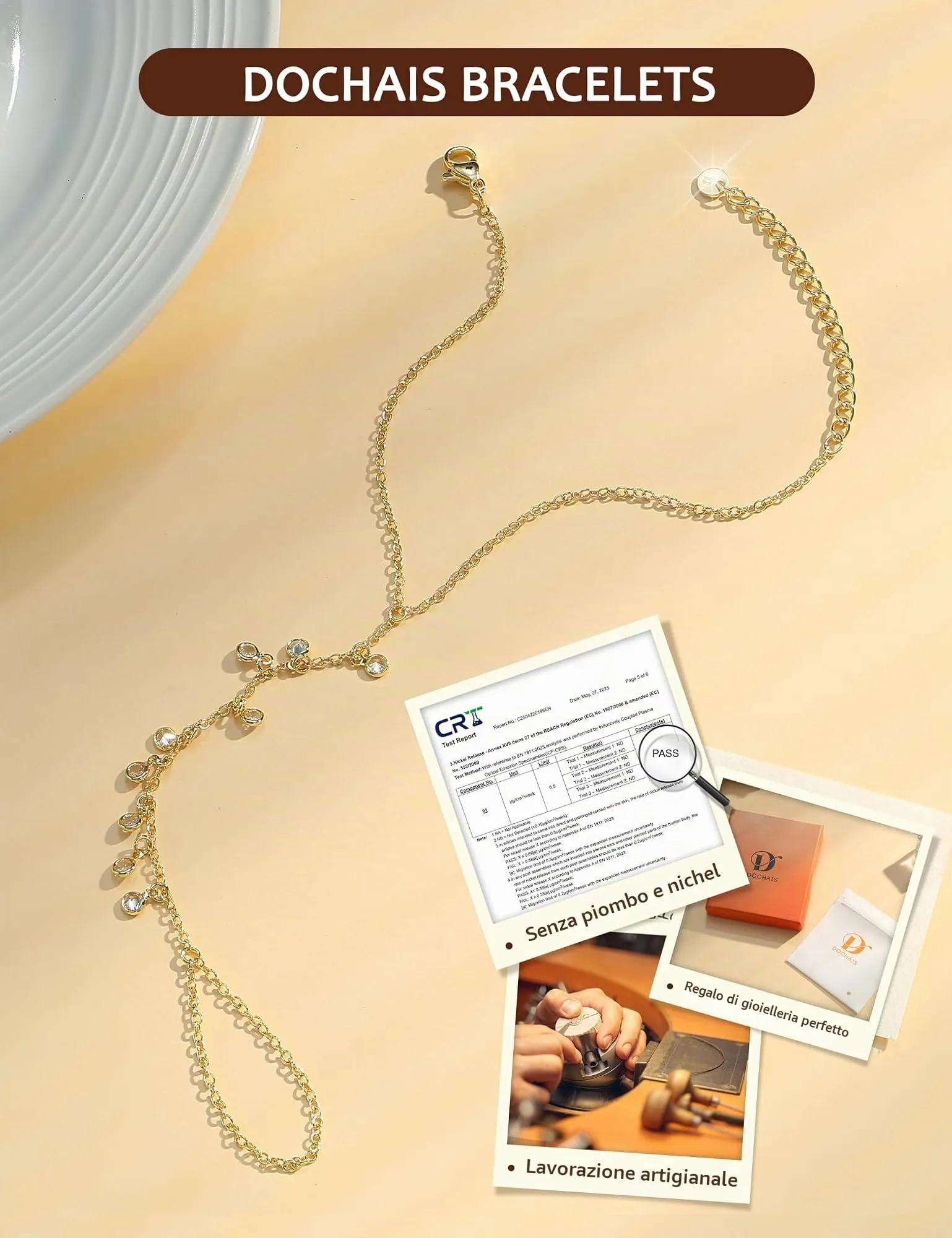 Dochais Braccialetti Donna Colore oro Colore argento, Braccialetto Mano - immagine 7
