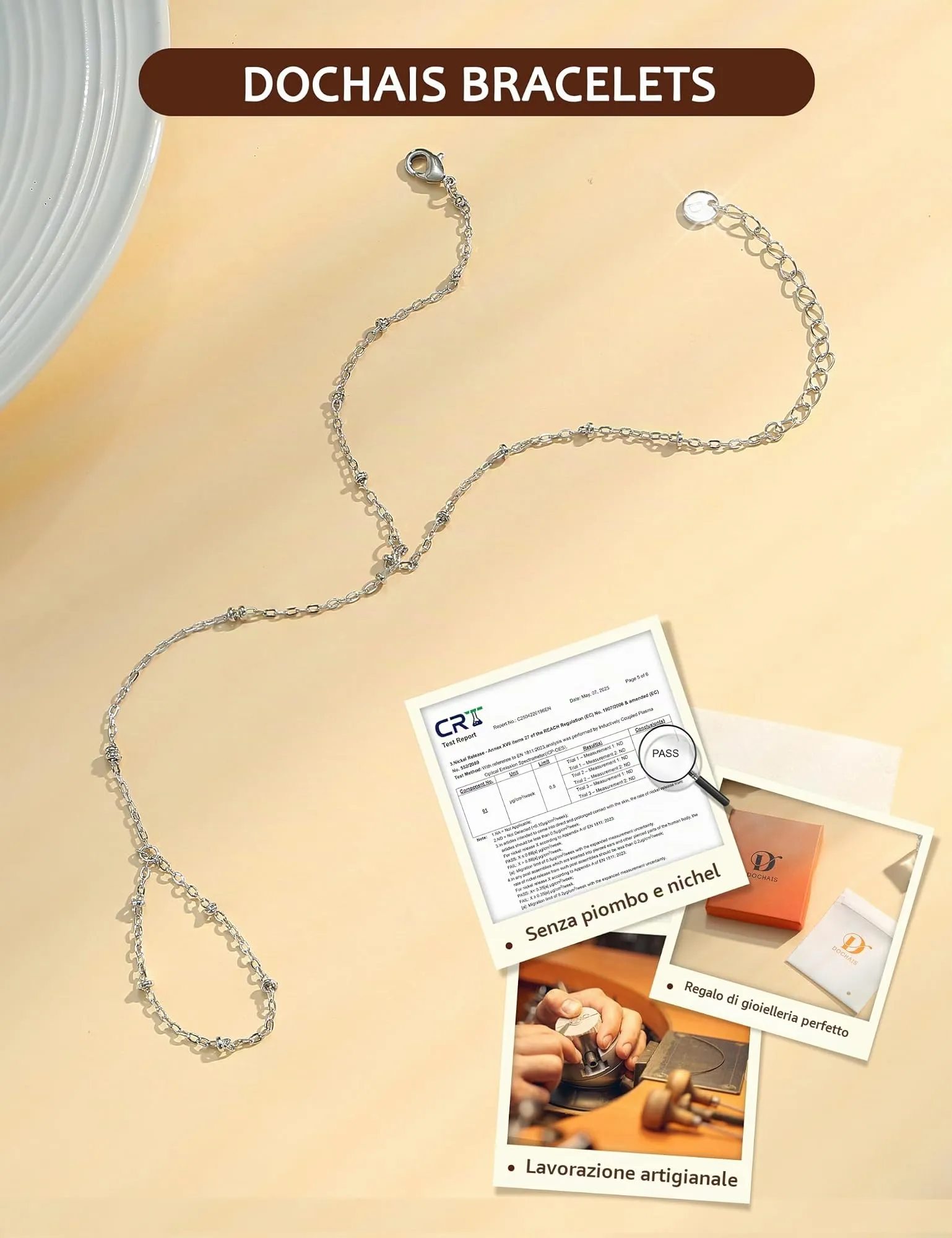 Dochais Braccialetti Donna Colore oro Colore argento, Braccialetto Mano - immagine 7