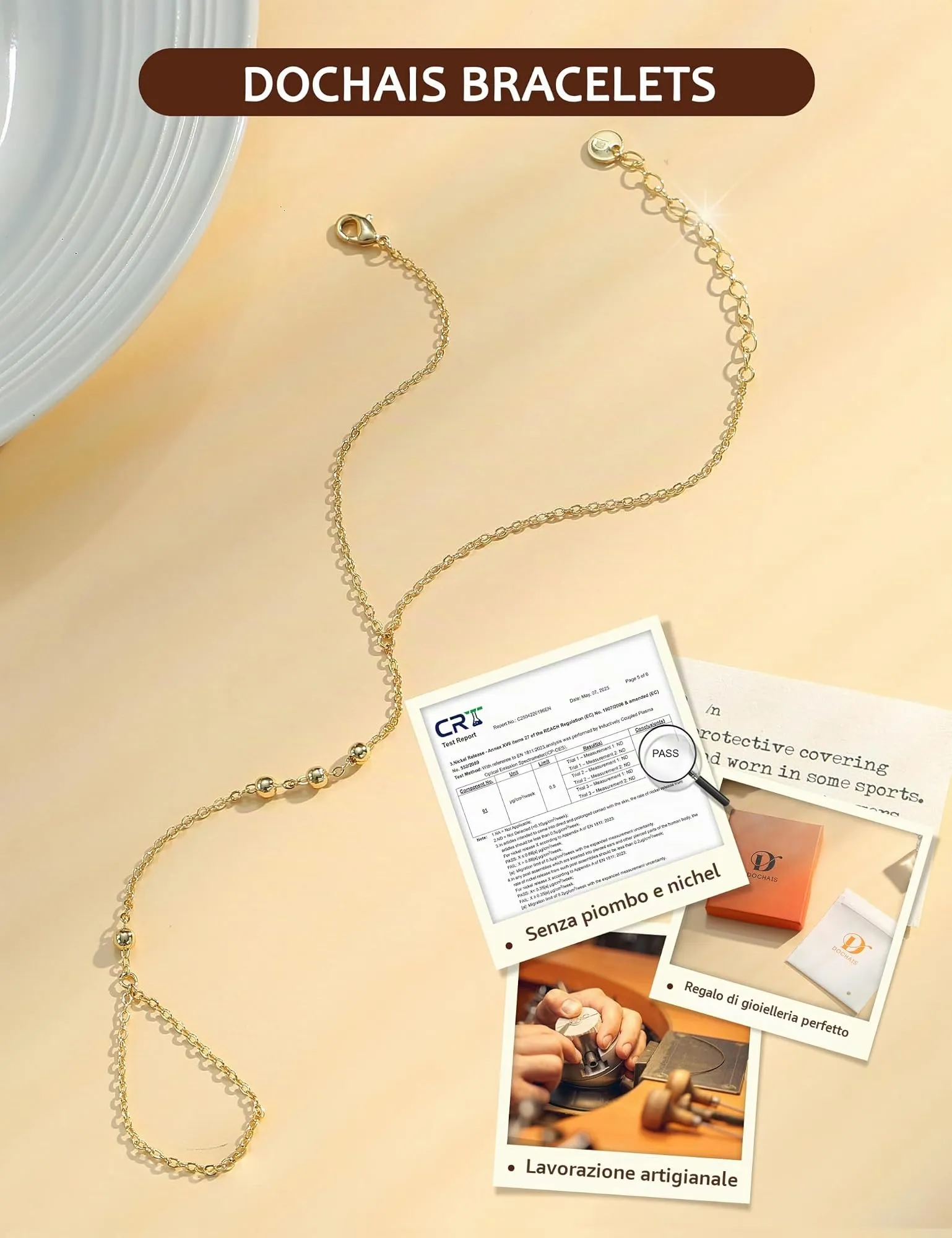 Dochais Braccialetti Donna Colore oro Colore argento, Braccialetto Mano - immagine 7