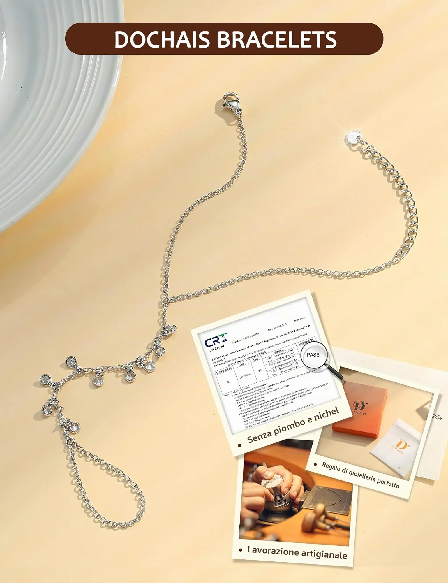 Dochais Braccialetti Donna Colore oro Colore argento, Braccialetto Mano - immagine 7