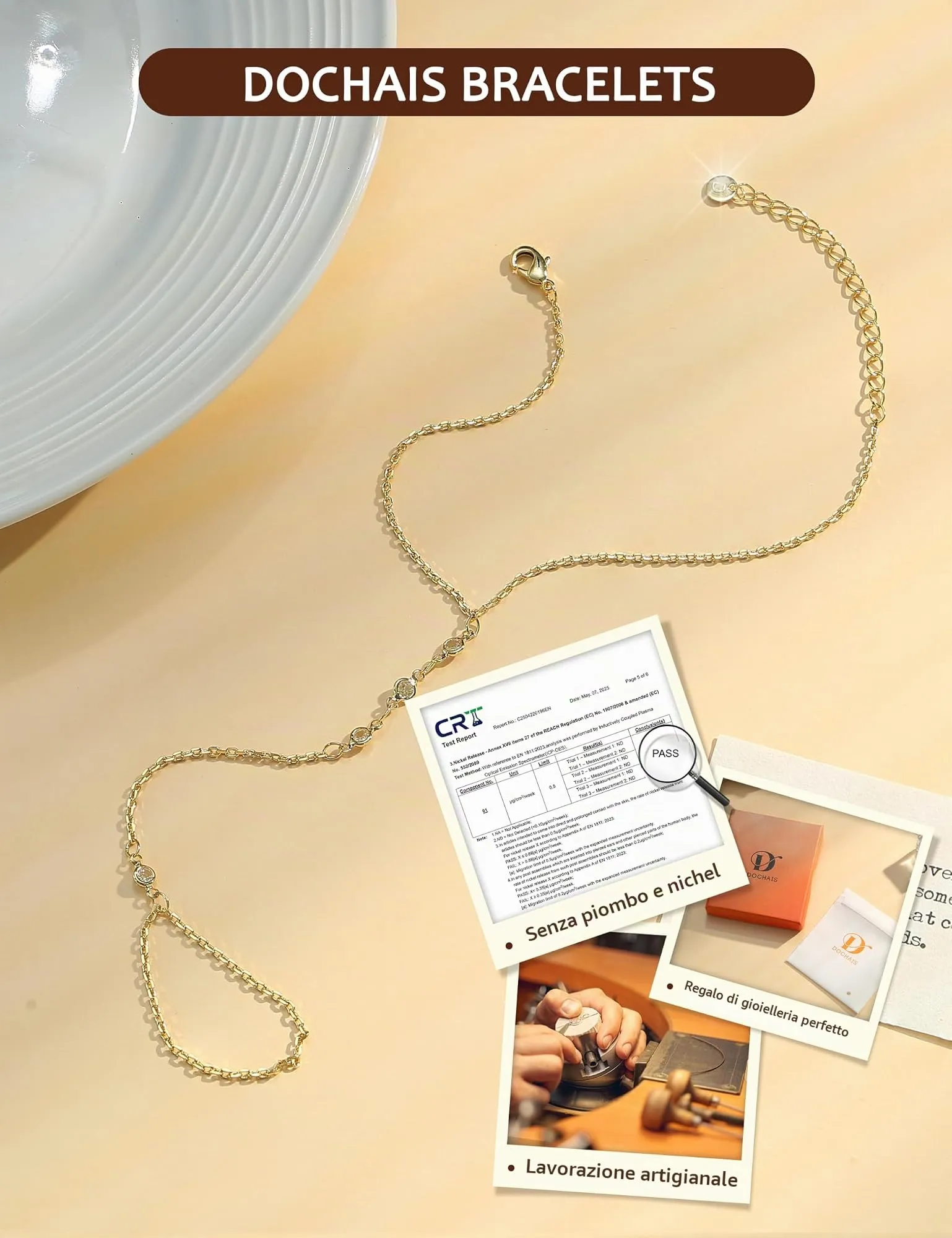 Dochais Braccialetti Donna Colore oro Colore argento, Braccialetto Mano - immagine 7