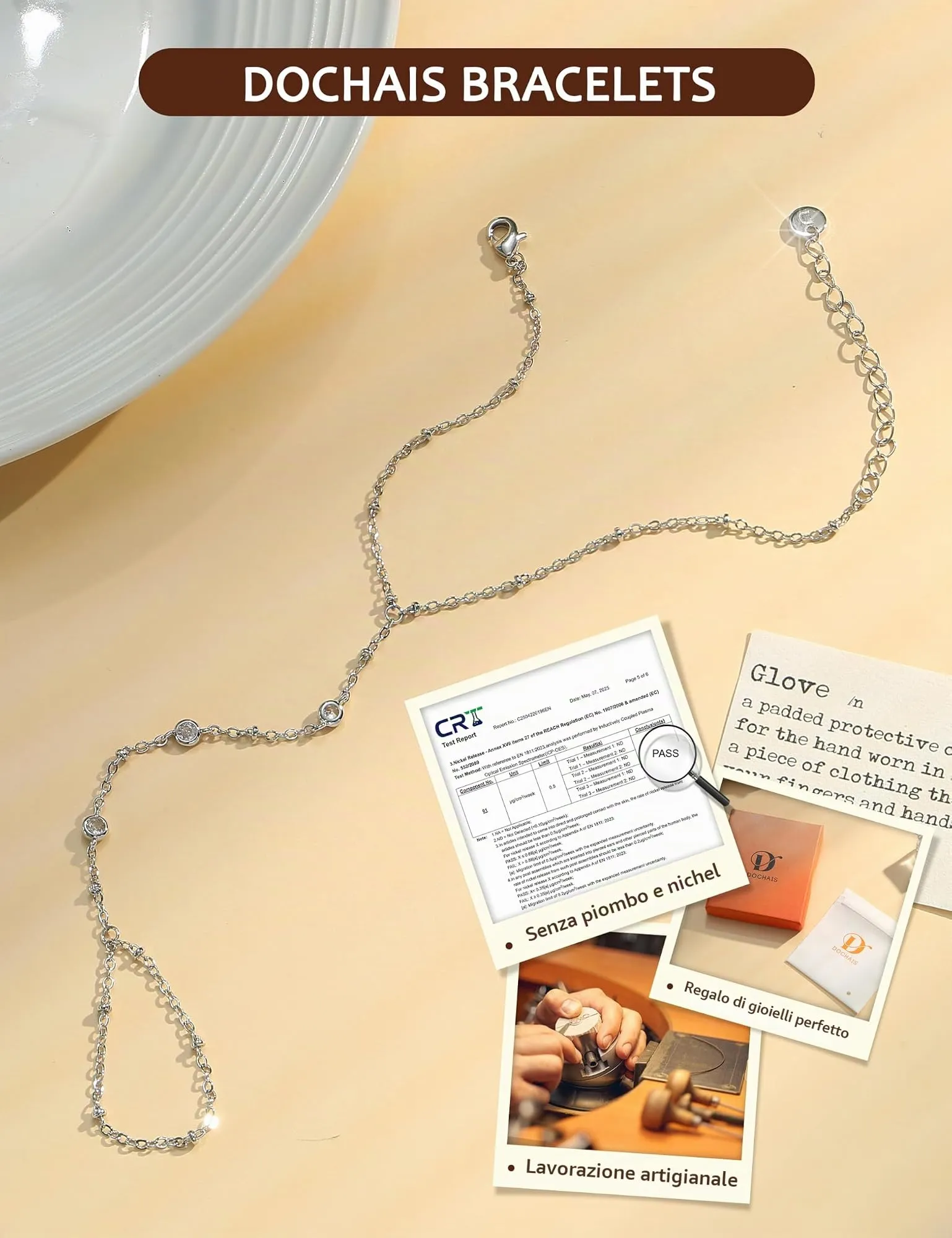 Dochais Braccialetti Donna Colore oro Colore argento, Braccialetto Mano - immagine 7