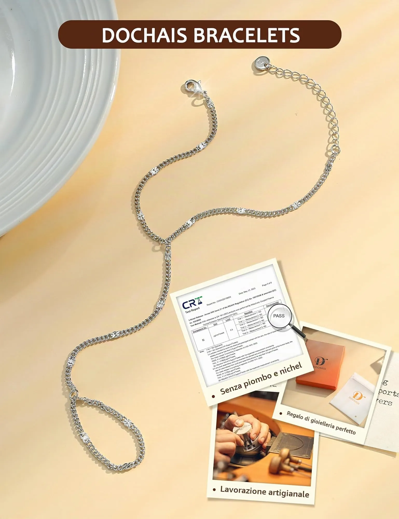 Dochais Braccialetti Donna Colore oro Colore argento, Braccialetto Mano - immagine 7
