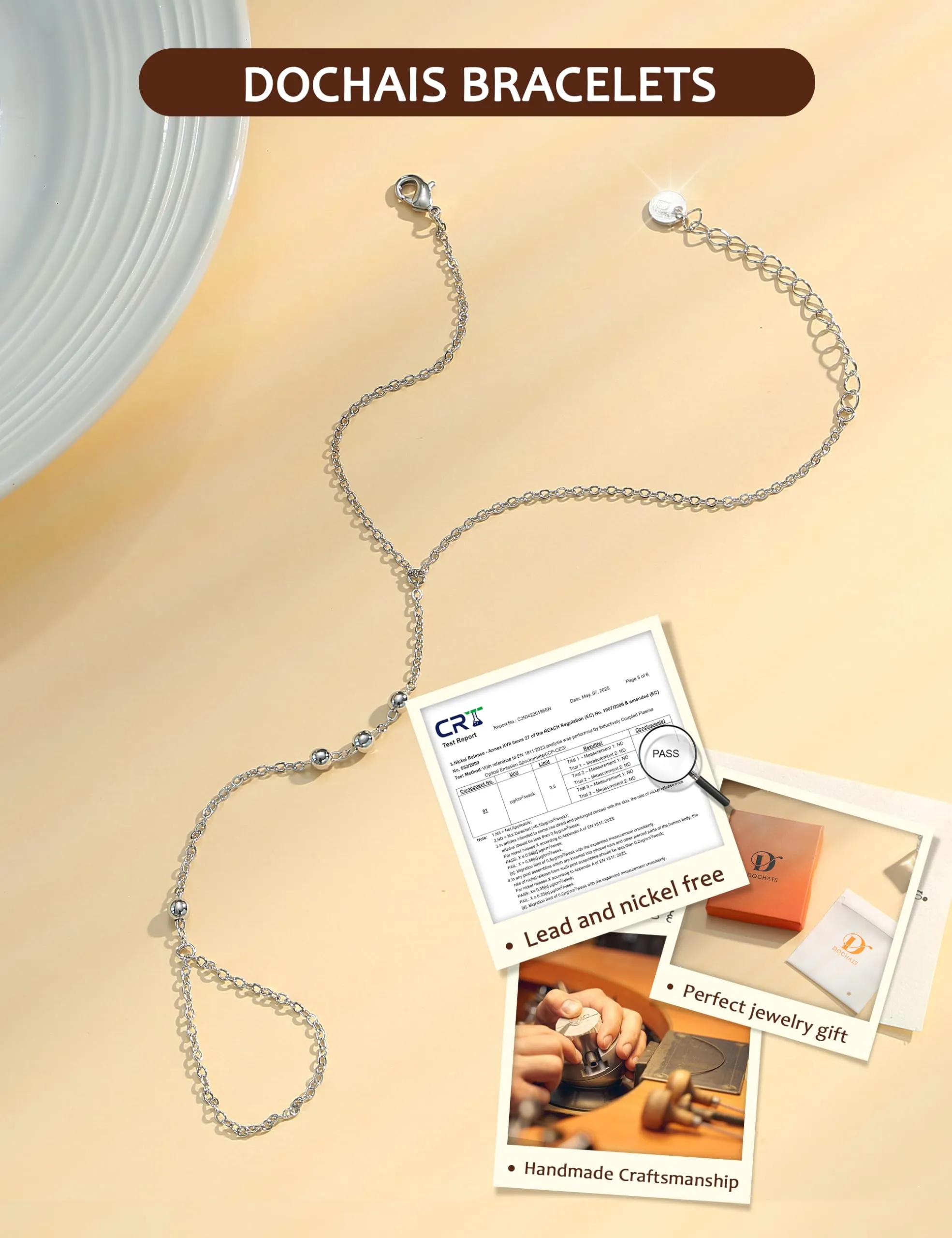 Dochais Braccialetti Donna Colore oro Colore argento, Braccialetto Mano - immagine 7