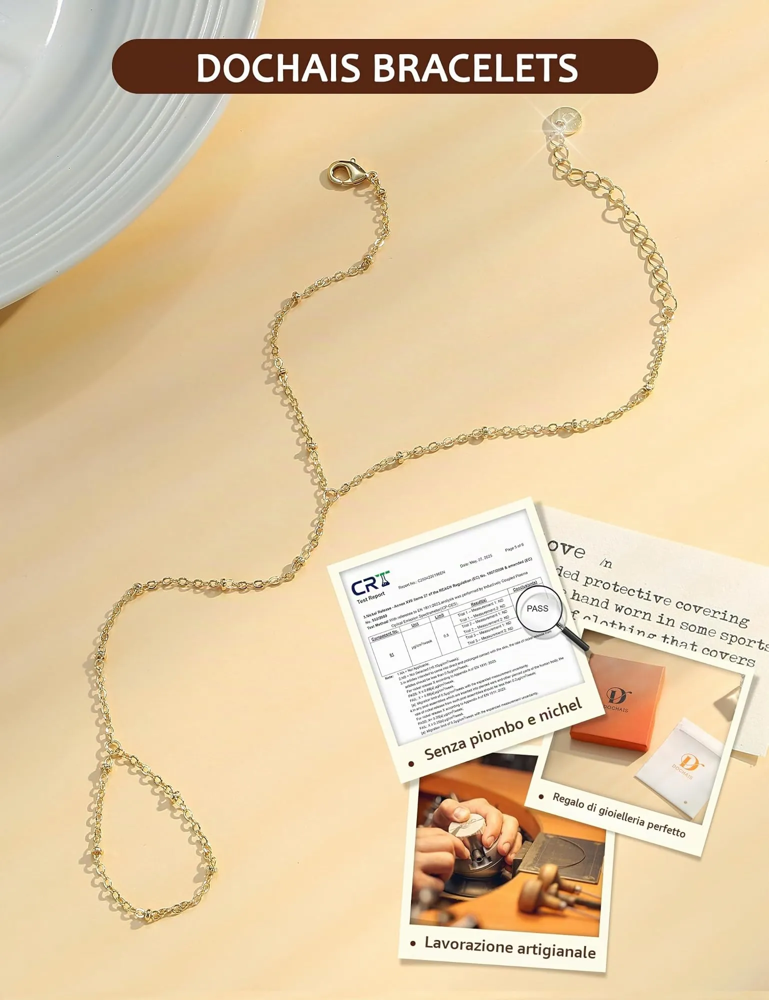 Dochais Braccialetti Donna Colore oro Colore argento, Braccialetto Mano - immagine 7