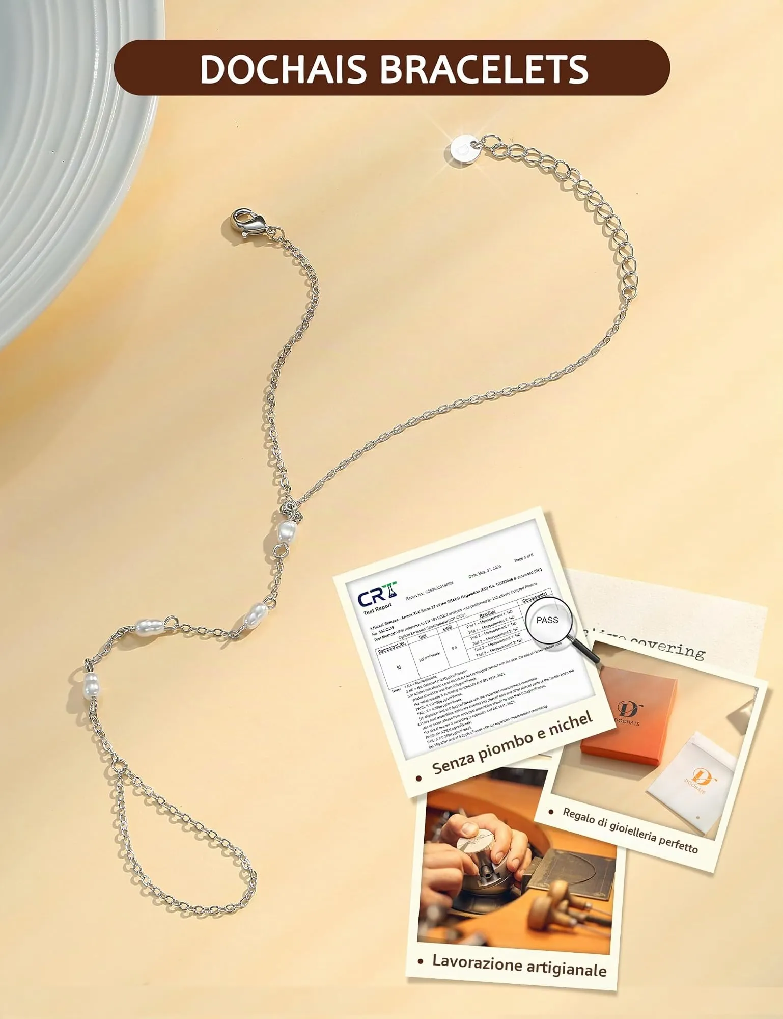 Dochais Braccialetti Donna Colore oro Colore argento, Braccialetto Mano - immagine 7