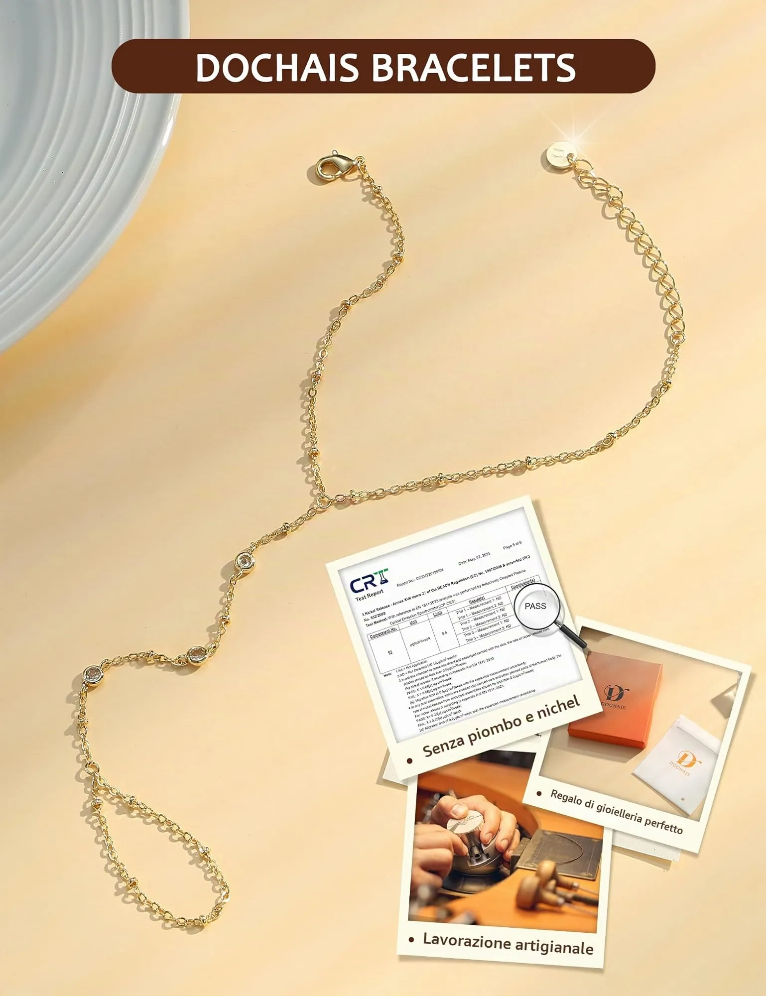 Dochais Braccialetti Donna Colore oro Colore argento, Braccialetto Mano - immagine 7