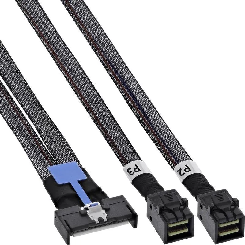 Cavo SAS InLine 27666A MCIO a MiniSAS-HD 50 cm - immagine 1