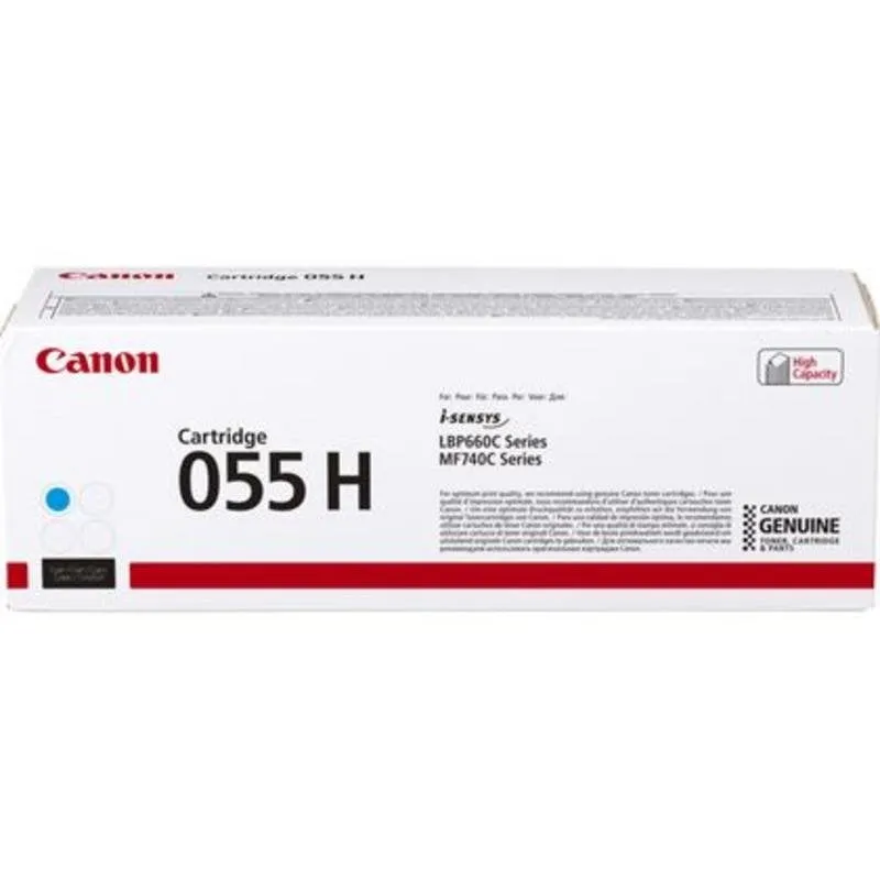 Cartuccia toner Canon 055H Cyan alta capacita - immagine 1