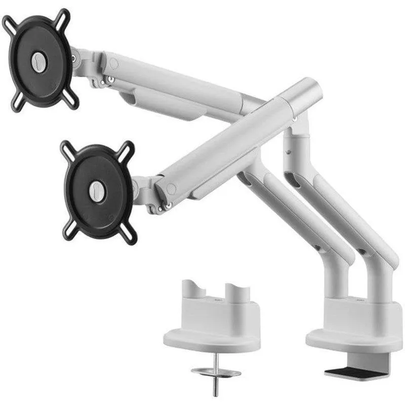 One For All DM7220 Supporto Monitor Doppio Scrivania 13 a 35" VESA 75x75 a 100x100 Max 10Kg - immagine 1