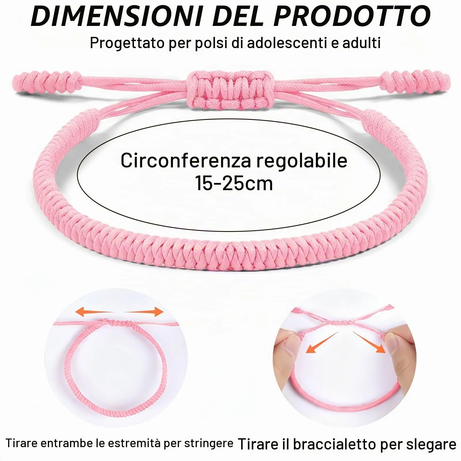 Aucuu Portafortuna Braccialetto, 2PCS Braccialetti Intrecciati, Braccialetti Amicizia Intrecciati, Tibetano Amicizia Corda Bracciale, Bracciali Fatto a Mano, Regolabile per Donne Uomo Bambini - immagine 2