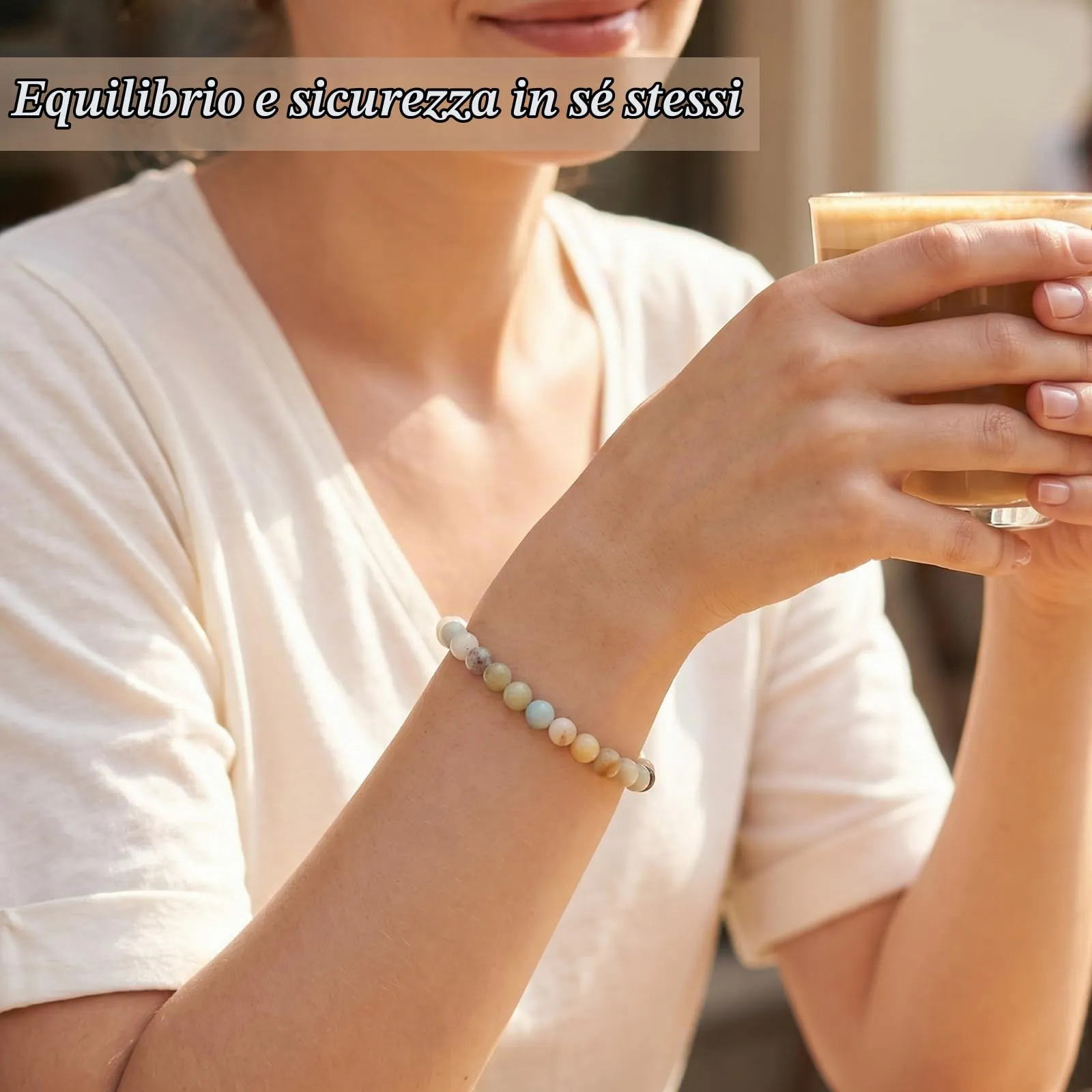 RUBY Braccialetto con pietra curativa da 6 mm per donna, braccialetto artigianale in vera pietra naturale, braccialetto portafortuna, regali squisiti per madre e sorelle - immagine 3