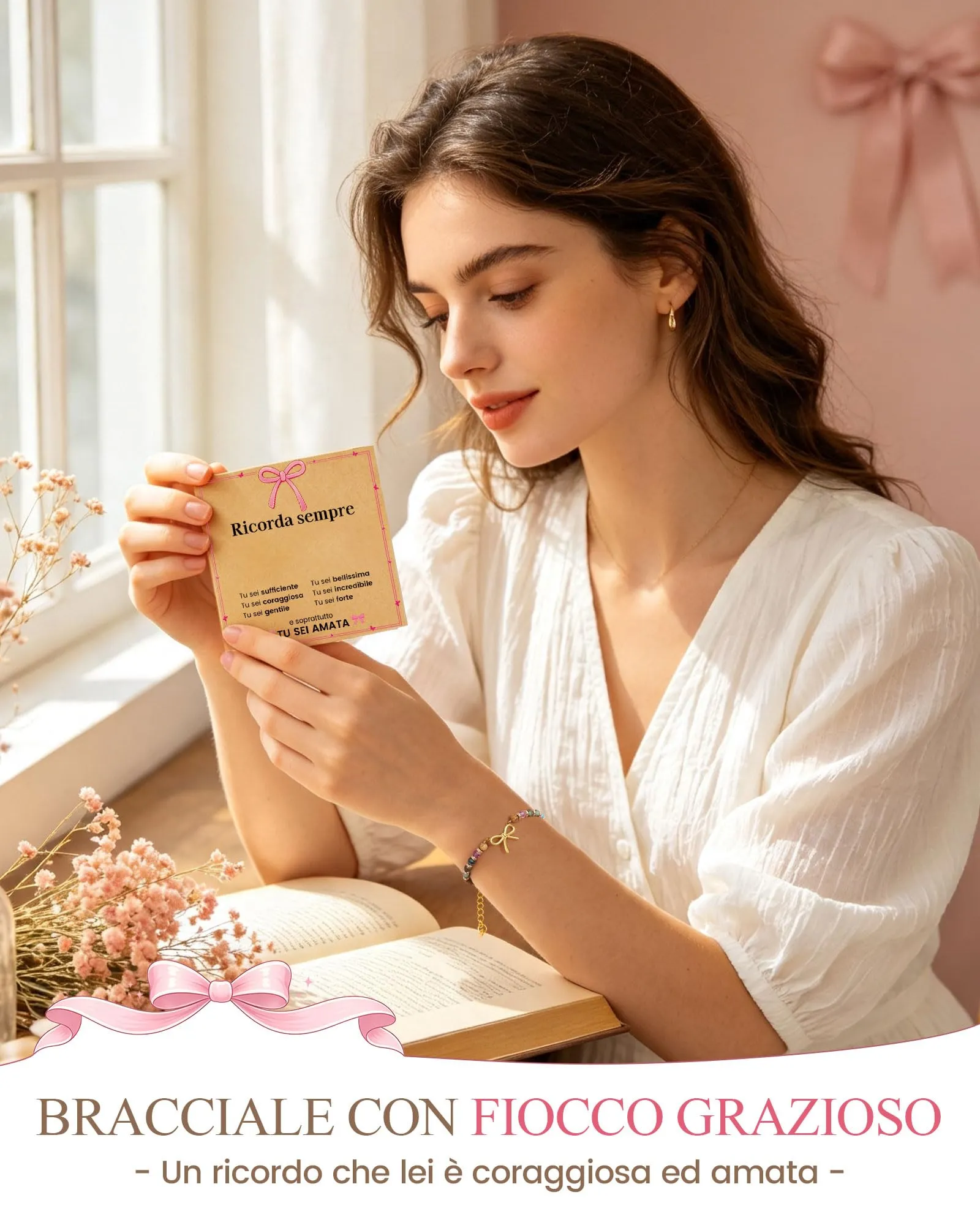 CheersLife Bracciale Donna Bracciale Pietre Naturali Donna - immagine 2