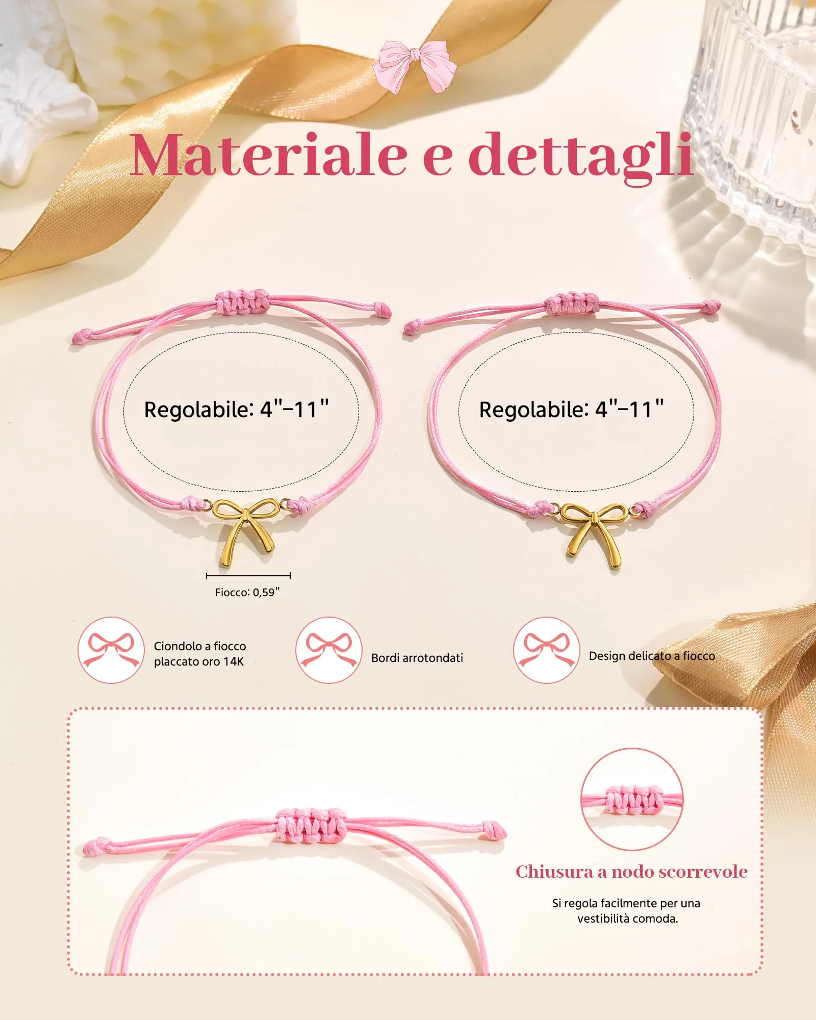 VGWON Bracciale Mamma e Figlia, Regalo Back to School Regalo Mamma e Figlia - immagine 3