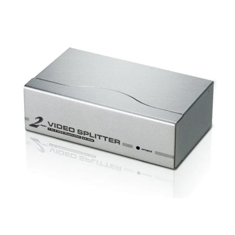Divisore video ATEN VS92A 2 porte VGA 350 MHz metallo - immagine 1
