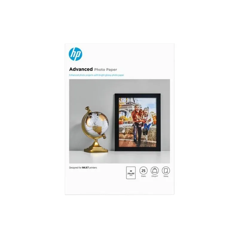 Carta Fotografica HP Advanced Brillant 250 g/m² A4 25 fogli - immagine 1