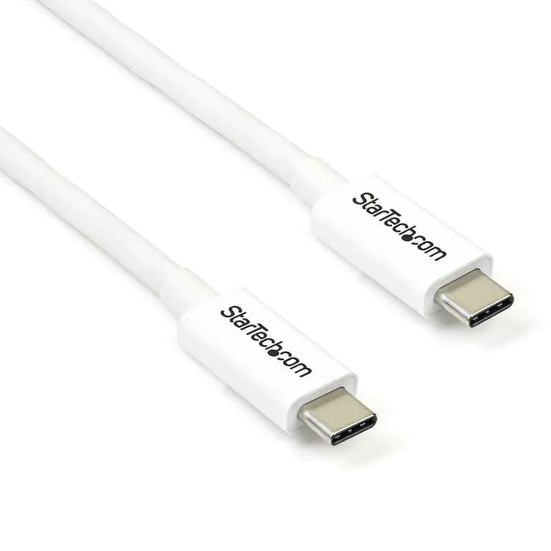 Cavo Thunderbolt 3 Passivo StarTech 2m 20Gbps PD 100W 4K Bianco - immagine 1