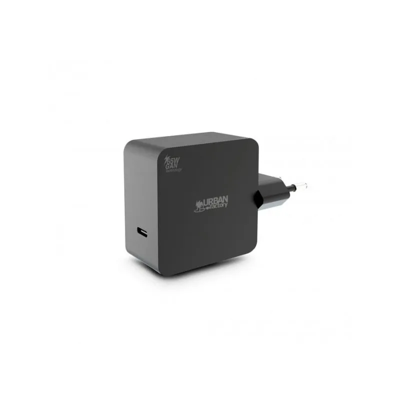 Alimentatore Urban Factory GPS65UF 65W USB-C GaN CE FCC RoHS - immagine 1
