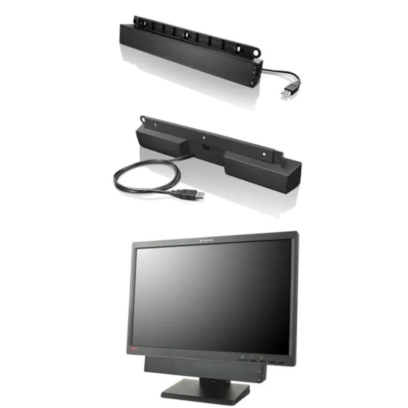 Altoparlanti Lenovo Soundbar USB cablati 2,5 W RMS per PC nero - immagine 1