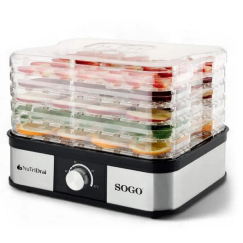 Disidratatore per alimenti Sogo DAL-SS-10461 5 vassoi 245 W Nero - immagine 1