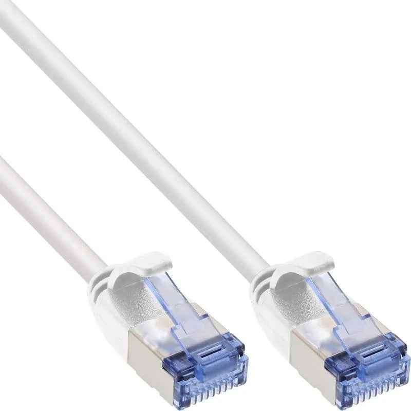 Cavo di rete InLine 71900W Cat6A Slim 10 m Bianco - immagine 1