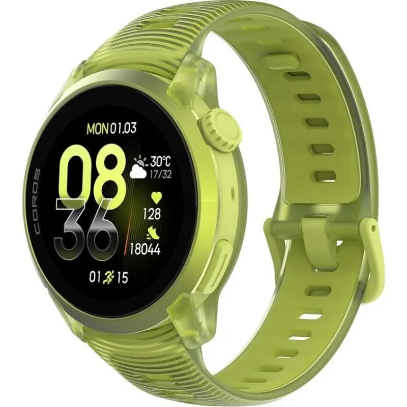 Coros PACE 4 Bluetooth GPS 1,2'' Neon Yellow Alluminio Cinturino Unico - immagine 1