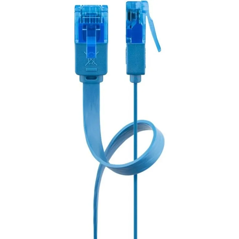 Cavo di rete Goobay 96306 Cat6a UTP 1 m Blu - immagine 1